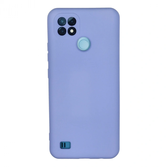 Realme C21 Kılıf Nano İçi Kadife Silikon - Lila