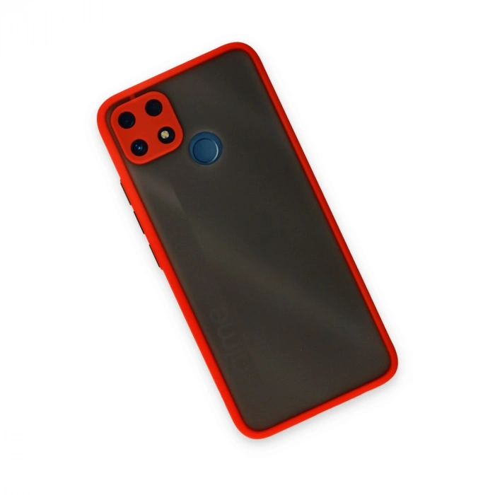 Realme C25 Kılıf Montreal Silikon Kapak - Kırmızı