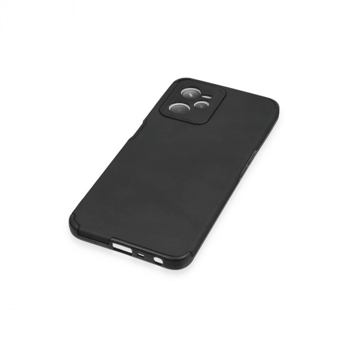 Realme C35 Kılıf Loop Deri Silikon - Siyah