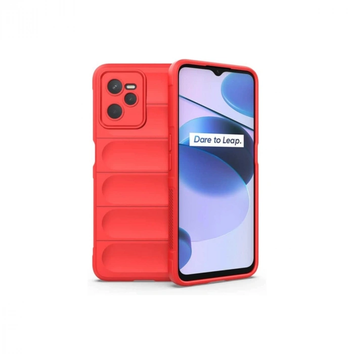 Realme C35 Kılıf Optimum Silikon - Kırmızı