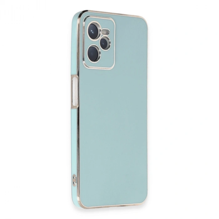 Realme C35 Kılıf Volet Silikon - Açık Yeşil
