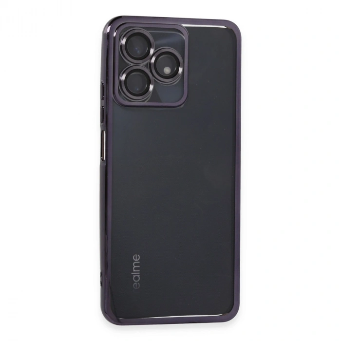 Realme C53 Kılıf Razer Lensli Silikon - Mor