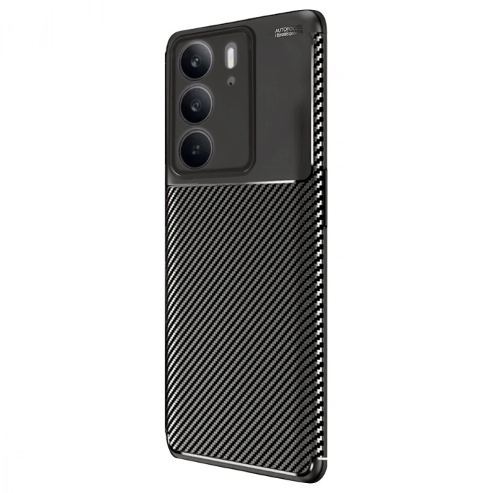 Realme C75 4g Auto Focus Karbon Kapak - Siyah