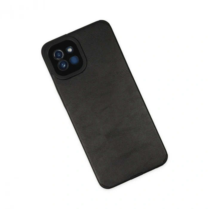 Samsung Galaxy A03 Kılıf Loop Deri Silikon - Siyah