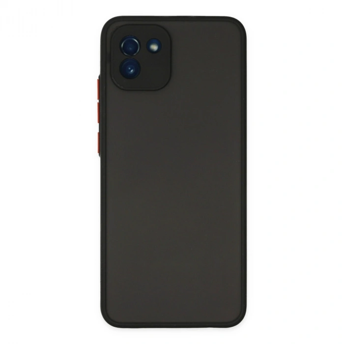 Samsung Galaxy A03 Kılıf Montreal Silikon Kapak - Siyah