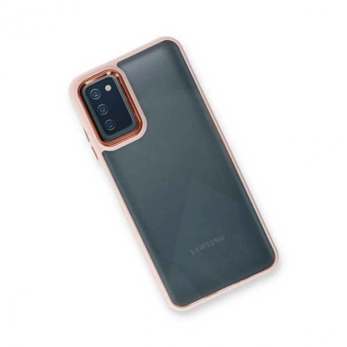 Samsung Galaxy A03s Kılıf Dora Kapak - Pudra