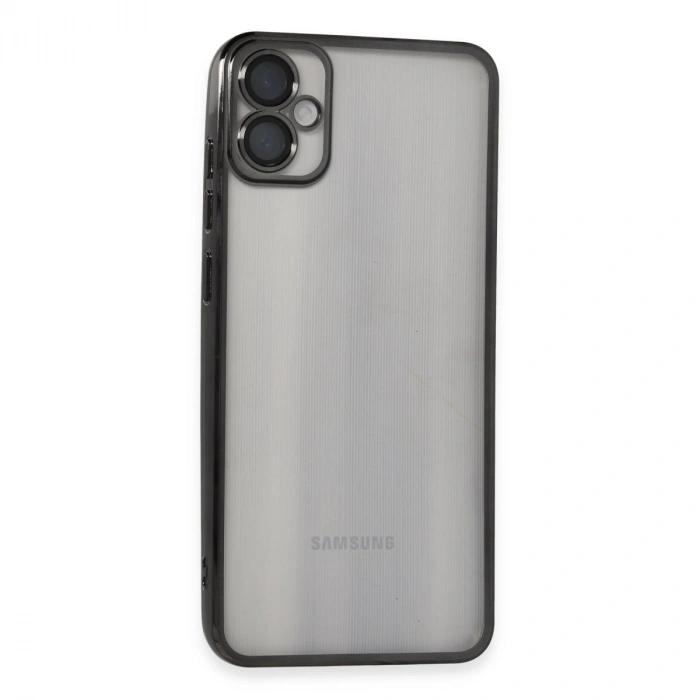Samsung Galaxy A05 Kılıf Razer Lensli Silikon - Siyah
