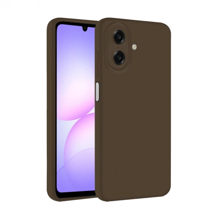 Samsung Galaxy A07 4g First Silikon - Kahverengi