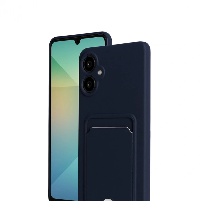 Samsung Galaxy A07 4g Kelvin Kartvizitli Silikon - Lacivert