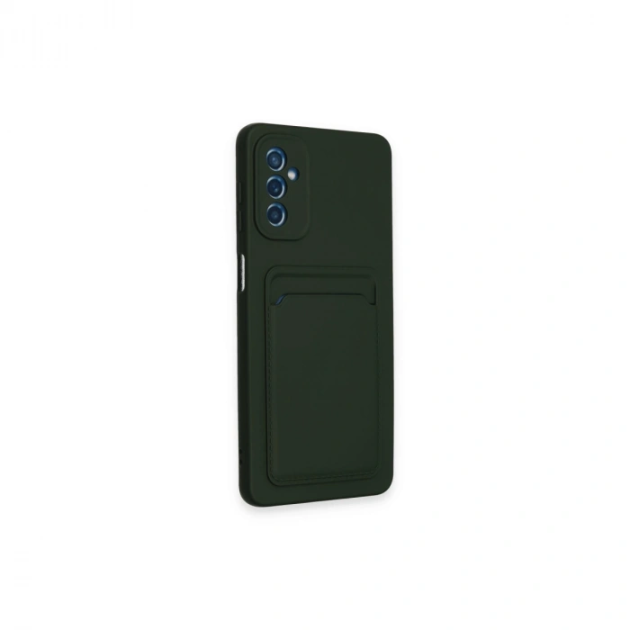 Samsung Galaxy A14 4g Kılıf Kelvin Kartvizitli Silikon - Koyu Yeşil