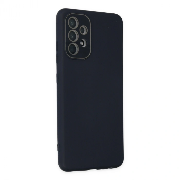 Samsung Galaxy A33 5g Kılıf Lansman Glass Kapak - Lacivert
