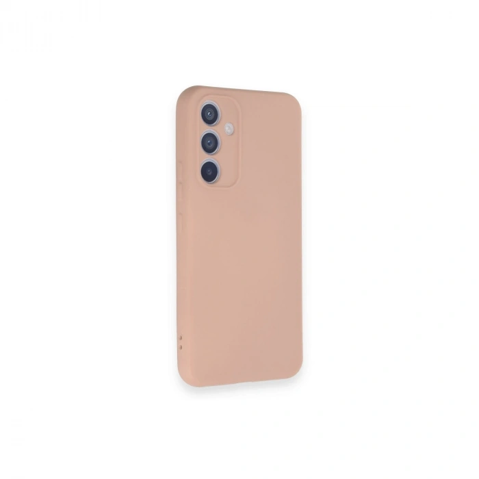 Samsung Galaxy A34 5g Kılıf Nano İçi Kadife Silikon - Pudra