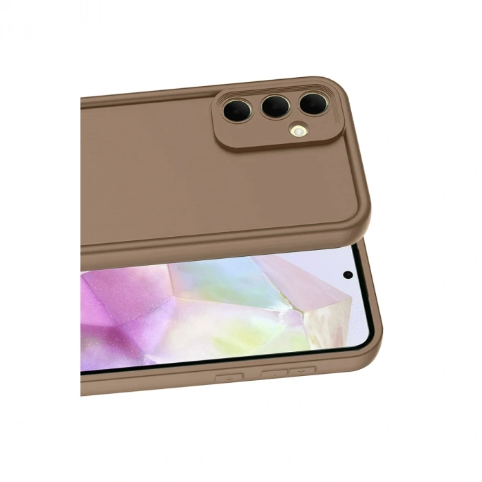 Samsung Galaxy A56 Kılıf Viera Silikon - Kahverengi
