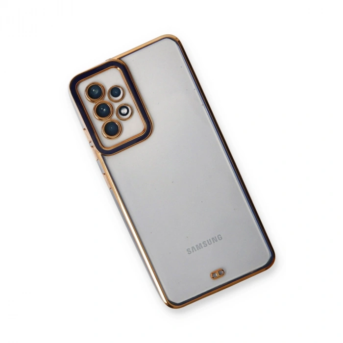 Samsung Galaxy A73 5g Kılıf Liva Lens Silikon - Mavi