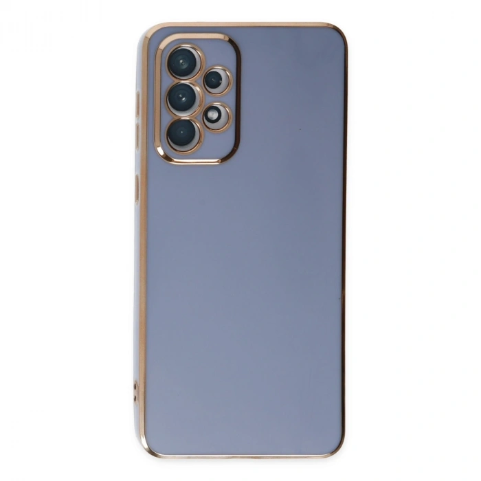 Samsung Galaxy A73 5g Kılıf Volet Silikon - Mavi