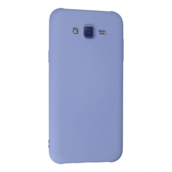 Samsung Galaxy J7 Kılıf Nano İçi Kadife Silikon - Lila