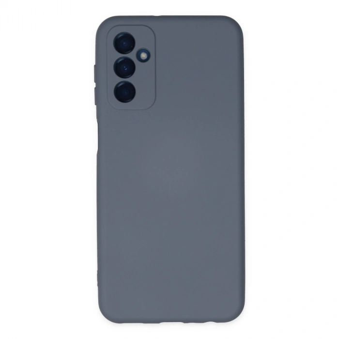 Samsung Galaxy M23 Kılıf Nano İçi Kadife Silikon - Gri
