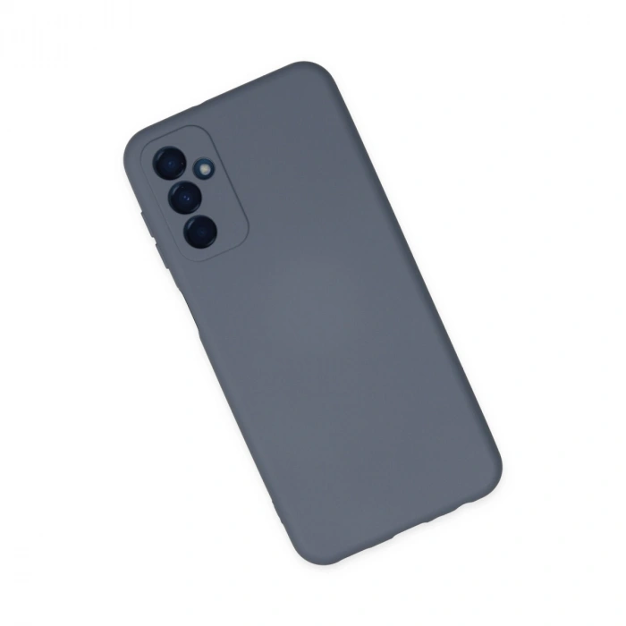 Samsung Galaxy M23 Kılıf Nano İçi Kadife Silikon - Gri