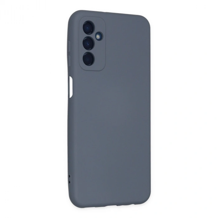 Samsung Galaxy M23 Kılıf Nano İçi Kadife Silikon - Gri