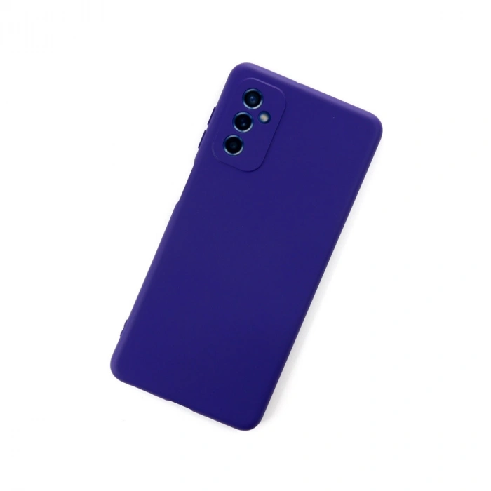 Samsung Galaxy M52 5g Kılıf Nano İçi Kadife Silikon - Mor