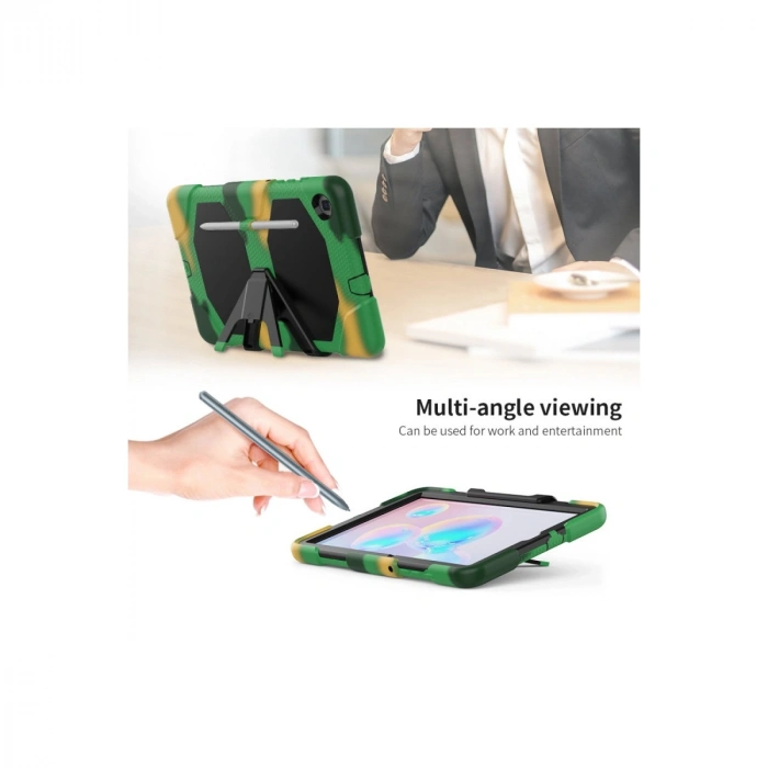 Samsung Galaxy P610 Tab S6 Lite 10.4 Kılıf Griffin Tablet Kapak - Kamuflaj