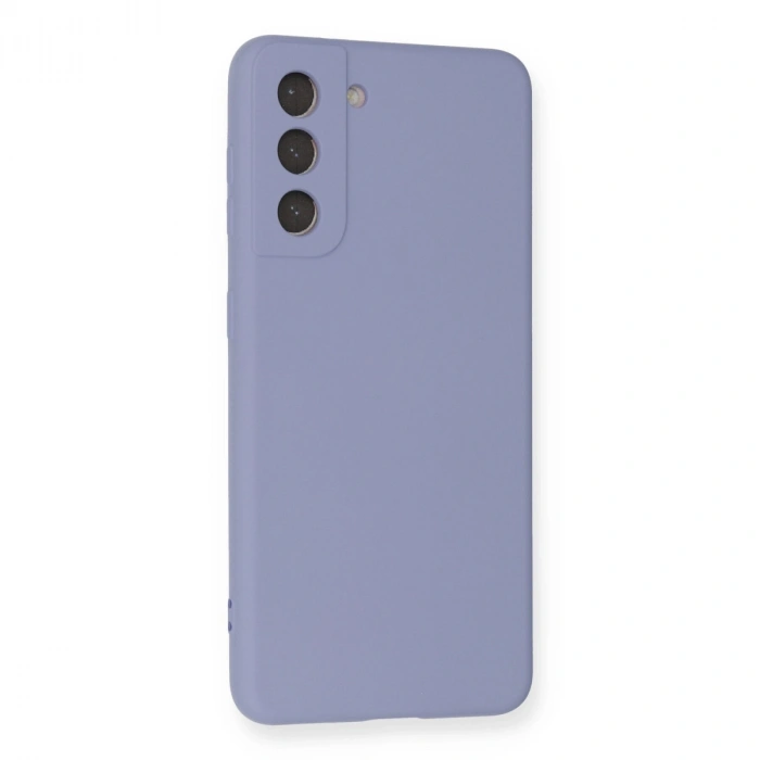 Samsung Galaxy S21 Kılıf Nano İçi Kadife Silikon - Lila