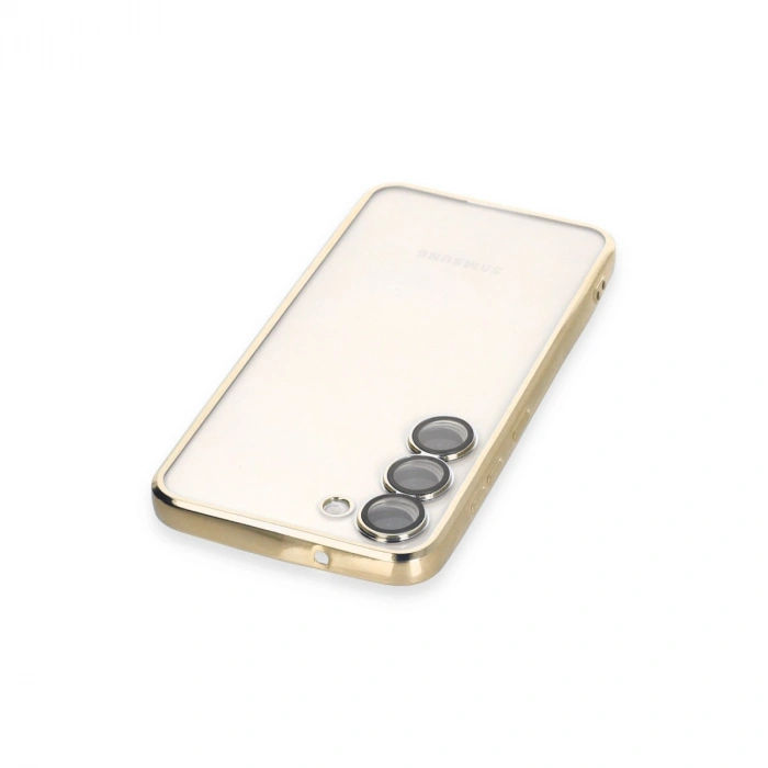Samsung Galaxy S23 Plus Kılıf Razer Lensli Silikon - Gold