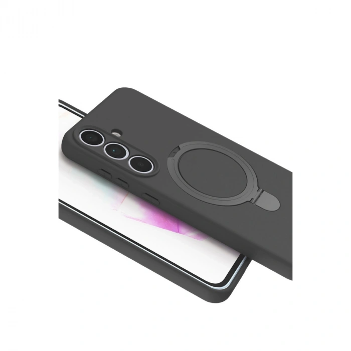 Samsung Galaxy S24 Fe Regal Magsafe Standlı Kapak - Titan Gri