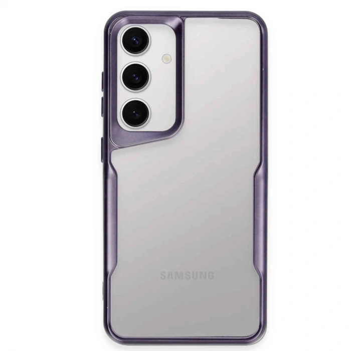 Samsung Galaxy S24 Kılıf Boyi Silikon Kapak - Derin Mor