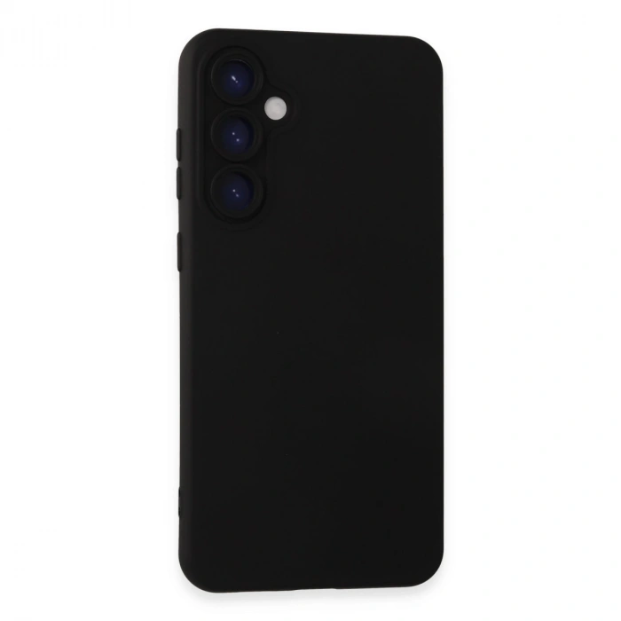 Samsung Galaxy S24 Plus Kılıf Nano İçi Kadife Silikon - Siyah