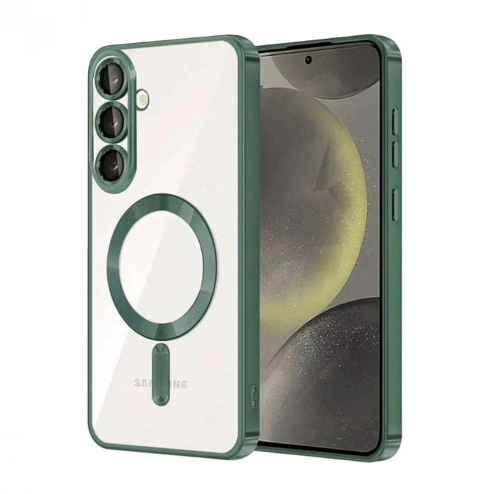 Samsung Galaxy S25 Fe Kross Magneticsafe Kapak - Koyu Yeşil