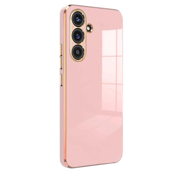 Samsung Galaxy S25 Kılıf Volet Silikon - Pembe