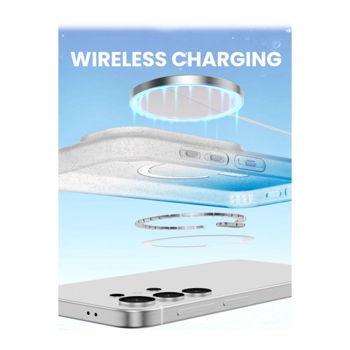 Samsung Galaxy S25 Plus Pummel Shiny Magsafe Kapak - Siyah