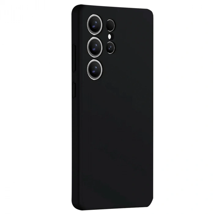 Samsung Galaxy S25 Ultra Kılıf Nano İçi Kadife Silikon - Siyah