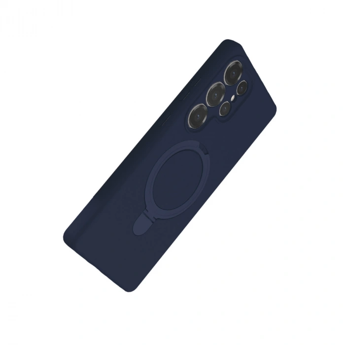 Samsung Galaxy S25 Ultra Regal Magsafe Standlı Kapak - Lacivert