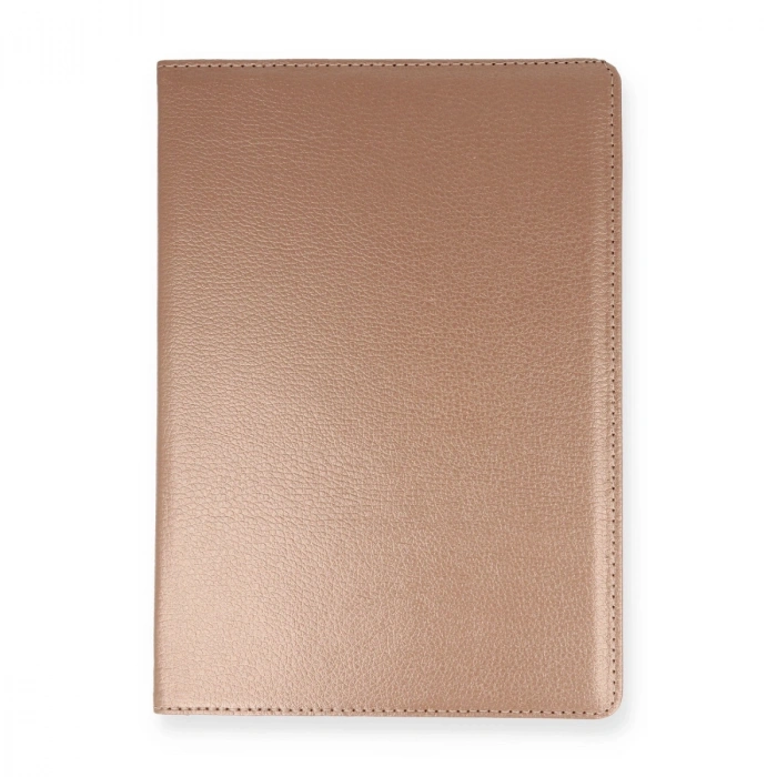 Samsung Galaxy T500 Tab A7 10.4 Kılıf 360 Tablet Deri Kılıf - Rose Gold