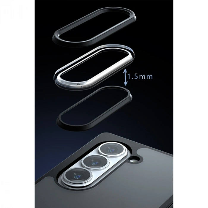 Samsung Galaxy Z Fold 5 Kılıf Blur Fold Magsafe Kapak - Siyah