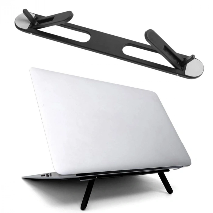 Sepet Dolusu® 2 Kademeli Katlanabilir Laptop Standı – Kendiliğinden Güçlü Yapışkanlı, Ergonomik Tablet Yükseltici