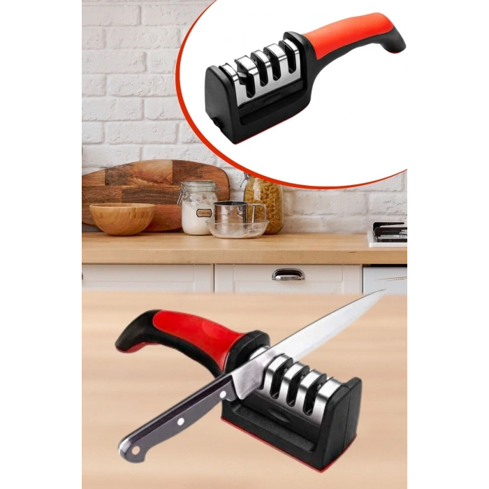 Sepet Dolusu®  4 Aşamaları Kaymaz Taban Hızlı Bıçak Makas Bileme Aracı