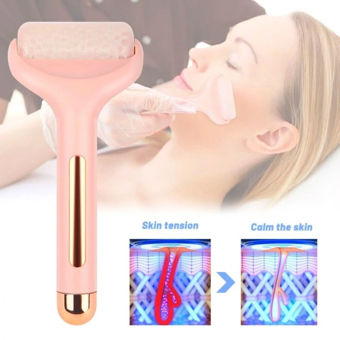 Sepet Dolusu®  Ice Roller Buz Silindiri Terapi Etkili Yüz Derma Masaj ve Cilt Soğutma Bakım Aleti