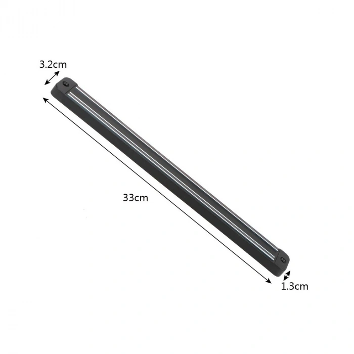 Sepet Dolusu® Mıknatıslı Paslanmaz Duvar Bıçak Askısı Standı 33 Cm  Aparat