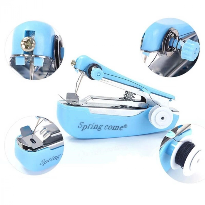 Sepet Dolusu® Spring Come Mini Kolay Seyehat ve Ev Tipi El Dikiş Dikme Makinası