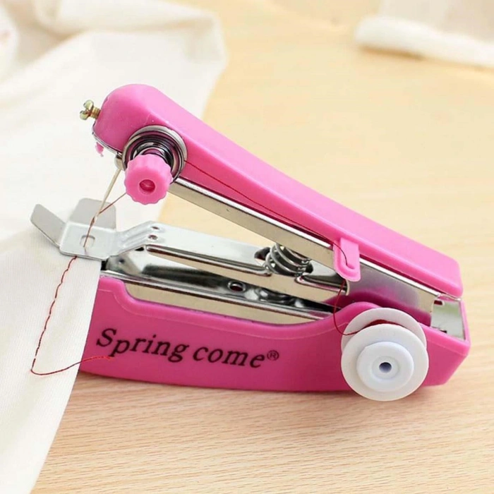 Sepet Dolusu® Spring Come Mini Kolay Seyehat ve Ev Tipi El Dikiş Dikme Makinası