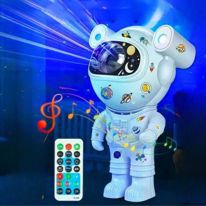 Sepet Dolusu® Stickerlı ,Kumandalı ASTRONOT Model Gece Lambası