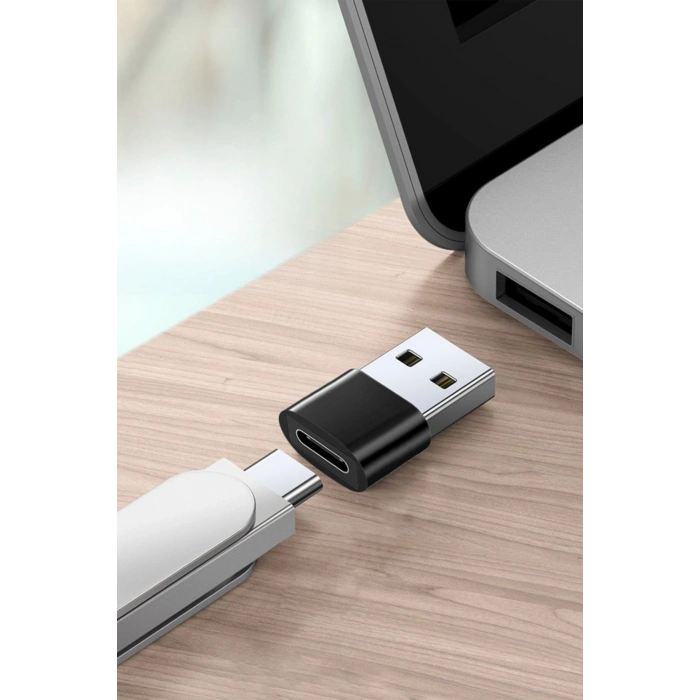 Sepet Dolusu® USBden TYPE-C ye Dönüştürücü Adaptör Veri Aktarımı Sağlayıcı Şarj Data Çevirici