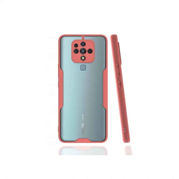 Tecno Camon 16 Kılıf Platin Silikon - Pembe
