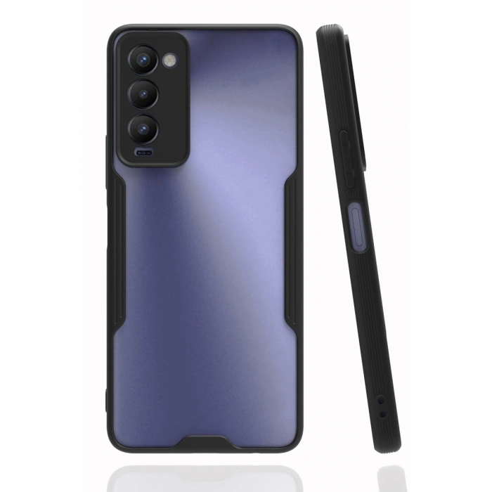 Tecno Camon 18 Kılıf Platin Silikon - Siyah