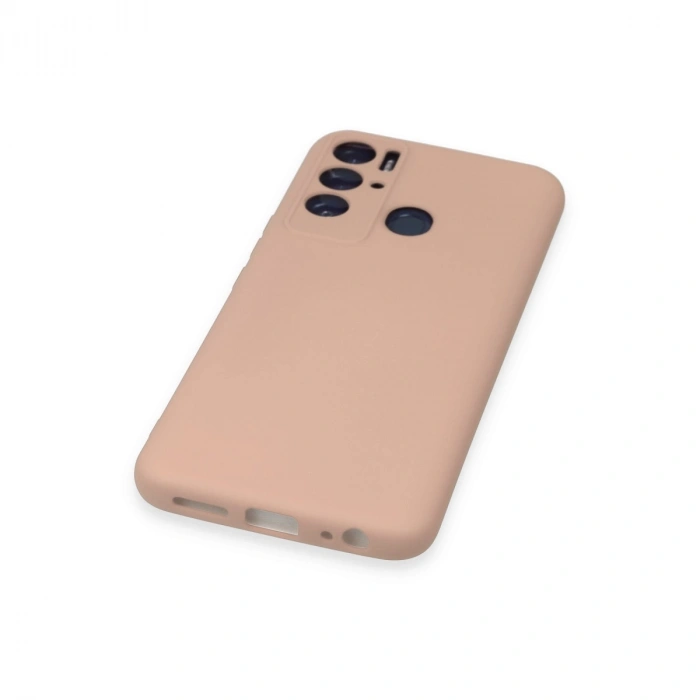 Tecno Pova Neo Kılıf Nano İçi Kadife Silikon - Pudra