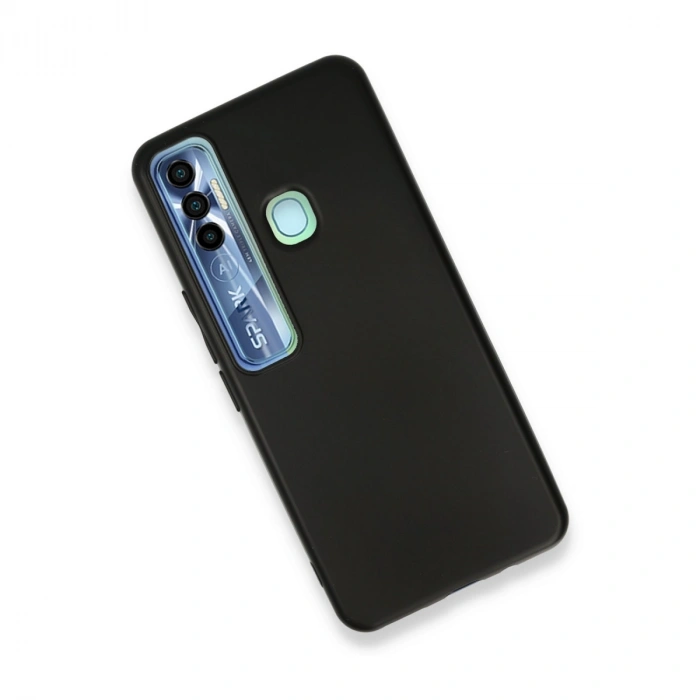 Tecno Spark 7 Pro Kılıf First Silikon - Siyah