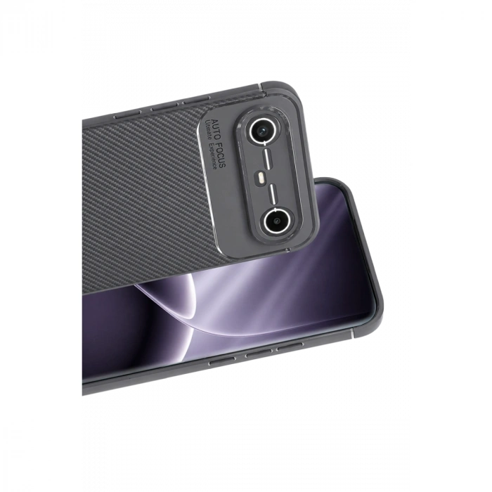 Tecno Spark Slim 5g Auto Focus Karbon Kapak - Gri